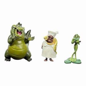Disney Princess and the Frog Lot 3 Figures Playset Toys PVC Cake Toppers